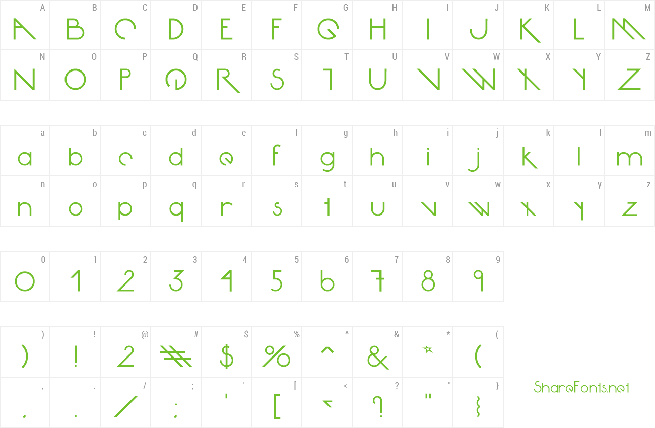 Font Avante Return preview